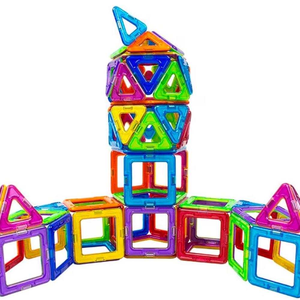 Bulk Magformers lot - 80+ Pieces and 5 sets of wheels